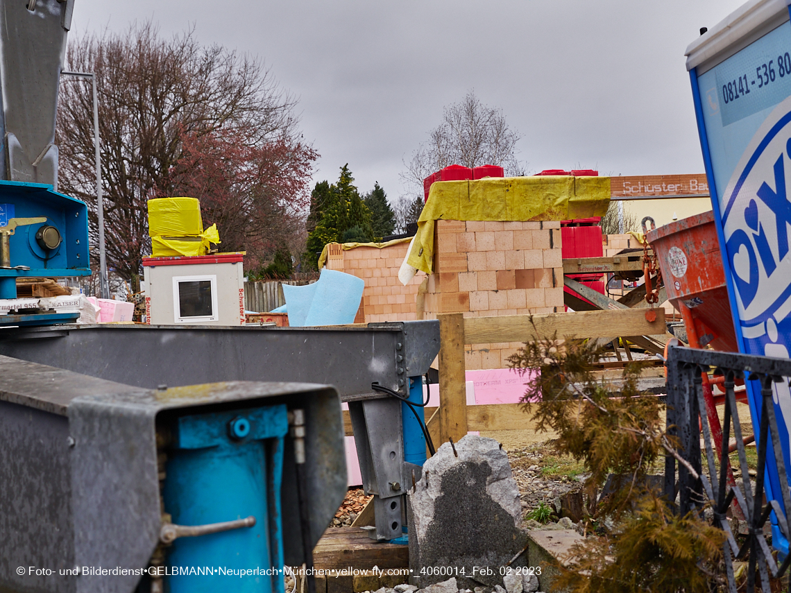 02.02.2023 - Baustelle Niederalmstraße 16 in Neuperlach